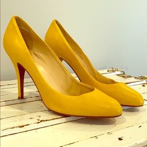 J.Crew Yellow Italian Leather Heels